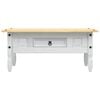 vidaXL Coffee Table Mexican Pine Corona Range White 100x55x45 cm