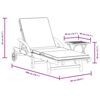 vidaXL Sun Lounger with Cushion and Table Solid Wood Acacia