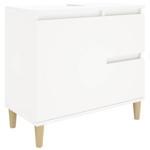 vidaXL Bathroom Cabinet White 65x33x60 cm Engineered Wood
