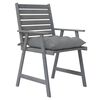 vidaXL Outdoor Dining Chairs with Cushions 4 pcs Solid Wood Acacia