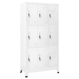 vidaXL Locker Cabinet | Grey | Steel | 90x45x180 cm | Locker Cabinet
