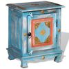 vidaXL Nightstand Solid Mango Wood Blue