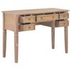 vidaXL Writing Desk Brown 109.5x45x77.5 cm Wood