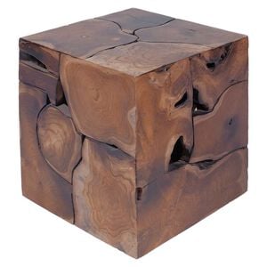 vidaXL Stools 2 pcs Brown 40x40x45 cm Solid Teak Wood