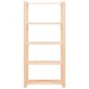 vidaXL 5-Tier Storage Rack 80x38x170 cm Solid Pinewood 250 kg