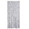 vidaXL Insect Curtain White and Grey 90x220 cm Chenille