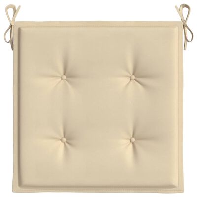 vidaXL Garden Chair Cushions 2 pcs Beige 50x50x3 cm Oxford Fabric