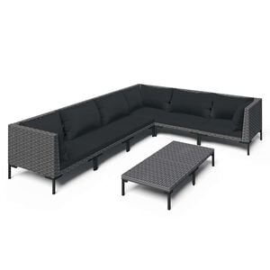 vidaXL Garden Lounge Set | Dark grey, Black