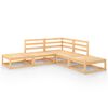 vidaXL 5 Piece Garden Lounge Set Solid Wood Pine