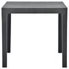 vidaXL Garden Table Anthracite 78x78x72 cm Plastic