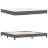vidaXL Box Spring Bed with Mattress Dark Grey 200 x 200 cm Fabric