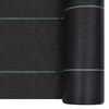 vidaXL Weed & Root Control Mat Black 1x10 m PP