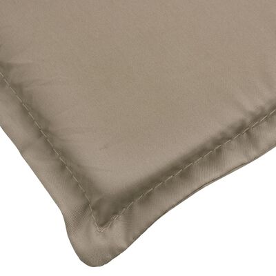 vidaXL Sun Lounger Cushion Taupe 186x58x3cm Oxford Fabric