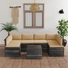 vidaXL 7 Piece Garden Pallet Lounge Set with Cushions Solid Pinewood