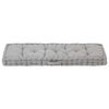 vidaXL Pallet Floor Cushion Cotton 120x40x7 cm Grey
