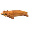vidaXL Workbench Tabletop with Vice 52x44x9,5 cm Solid Wood Acacia
