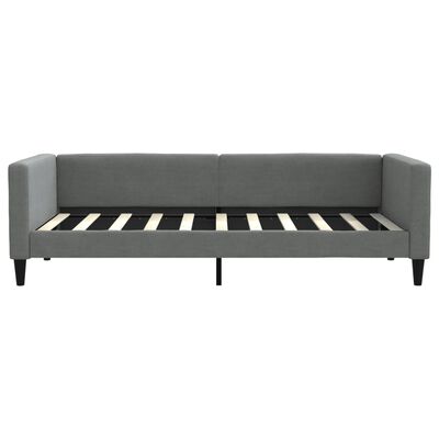 vidaXL Daybed with Trundle without Mattress Dark Grey 90x190 cm