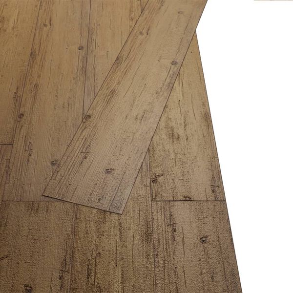 vidaXL Self-adhesive PVC Flooring Planks 5.02 m² 2 mm Walnut Brown