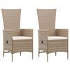 vidaXL 5 Piece Garden Dining Set Beige