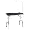 vidaXL Bath Grooming Table for Dogs Cats Pets Adjustable 1 Loop