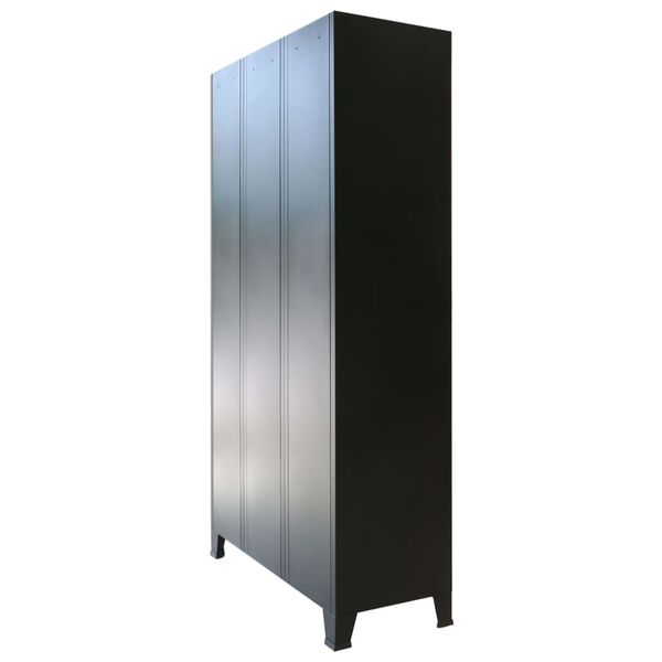 vidaXL Locker Cabinet Metal Industrial Style 90x45x180 cm