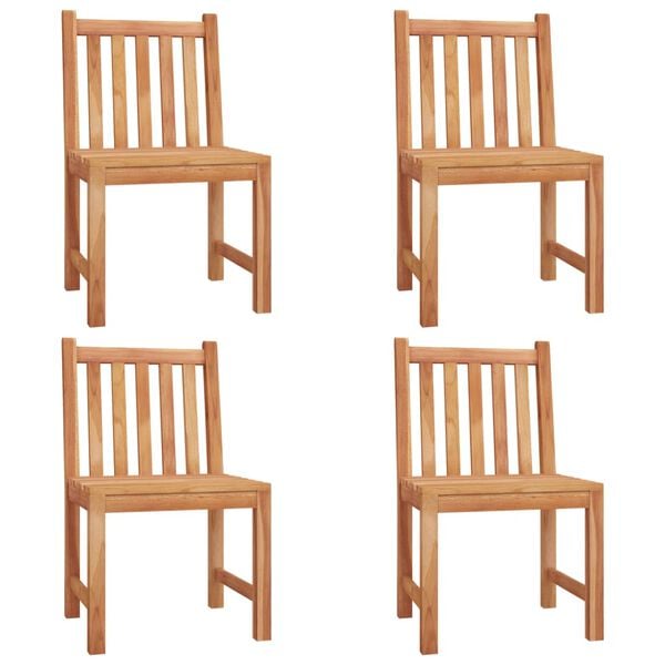 vidaXL 5 Piece Garden Dining Set Solid Wood Teak