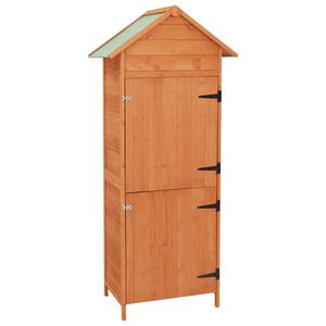 vidaXL Outdoor Cabinet | Brown | Wood | 42.5 cm x 64 cm x 190 cm