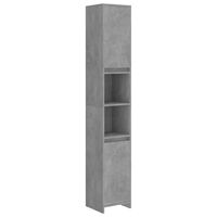 vidaXL Bathroom Cabinet Concrete Grey 30x30x183.5 cm Engineered Wood