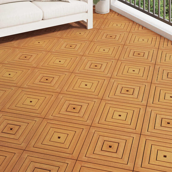 vidaXL Decking Tiles 30 pcs Brown 30x30 cm Solid Wood Acacia
