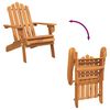 vidaXL Garden Adirondack Chairs with Footrests 2 pcs Solid Wood Acacia