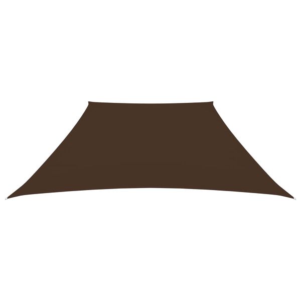 vidaXL Sunshade Sail Oxford Fabric Trapezium 2/4x3 m Brown