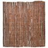 vidaXL Bark Fence Brown 100 x 600 cm Bark