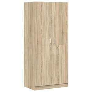 vidaXL Wardrobe | Sonoma oak | Engineered wood | Compact | Wardrobe