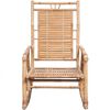 vidaXL Rocking Chair with cushion Bamboo