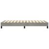 vidaXL Box Spring Bed Frame Light Grey 90x200 cm Velvet