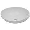 vidaXL Ceramic Basin 40x33 cm Oval White