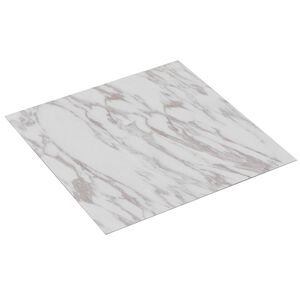 vidaXL Flooring Planks White Marble 5.11 m&sup2; 55 pcs PVC