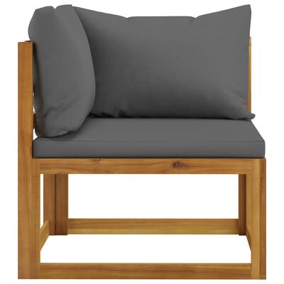 vidaXL 4-Seater Garden Sofa with Cushion Solid Acacia Wood