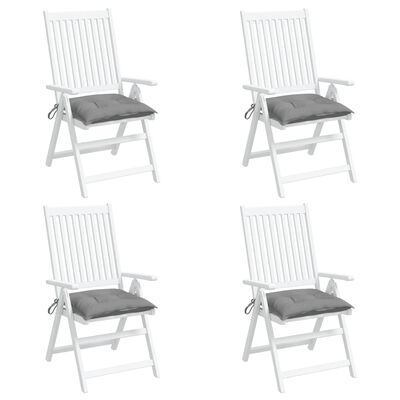vidaXL Chair Cushions 4 pcs Grey 50x50x7 cm Oxford Fabric