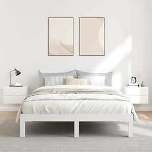 vidaXL Bedside Cabinets 2 pcs High Gloss White 40x30x30 cm Engineered Wood