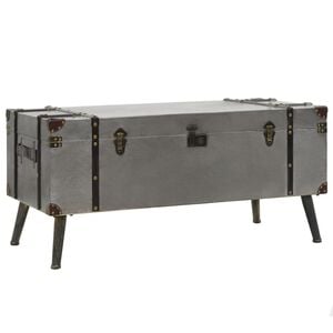 vidaXL Coffee Table MDF and Aluminium 102x51x47.5 cm