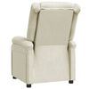 vidaXL Recliner Chair White Faux Leather