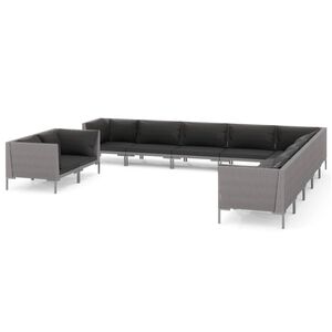 vidaXL Garden Lounge Set | Dark Grey