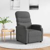 vidaXL Recliner Chair Dark Grey Fabric