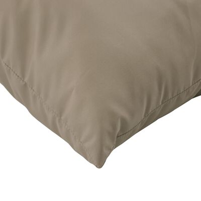 vidaXL Throw Pillows 4 pcs Taupe 50x50 cm Fabric