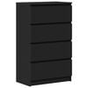 vidaXL Sideboard Black 60x35x98.5 cm Engineered Wood
