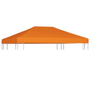 vidaXL Gazebo Top Cover | Orange | Polyester with PVC coating | 4x3 meters