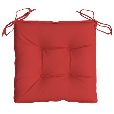 vidaXL Chair Cushions 2 pcs Red 40x40x7 cm Oxford Fabric