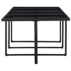 vidaXL 13 Piece Outdoor Dining Set with Cushions Poly Rattan Black