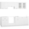 vidaXL 8 Piece Kitchen Cabinet Set Lyon White Engineered Wood